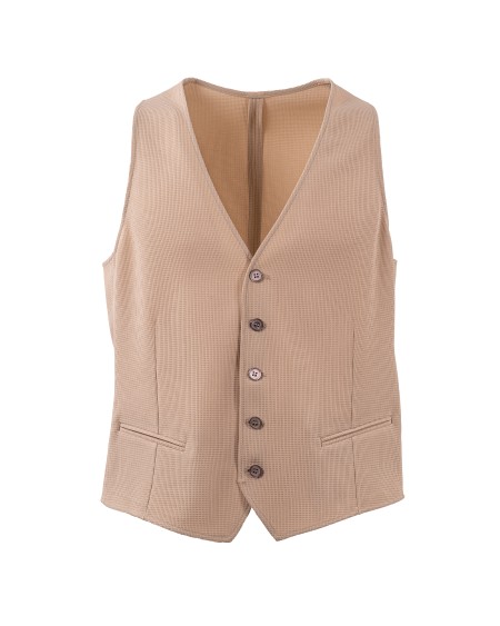 Shop EMPORIO ARMANI  Gilet: Emporio Armani gilet.
Senza maniche.
Chiusura frontale con bottoni.
Tasche a filo.
Vestibilità regolare.
Composizione: 100% Elastomultiestere.
Fabbricato in Italia.. EM001996 TE14101-U1159